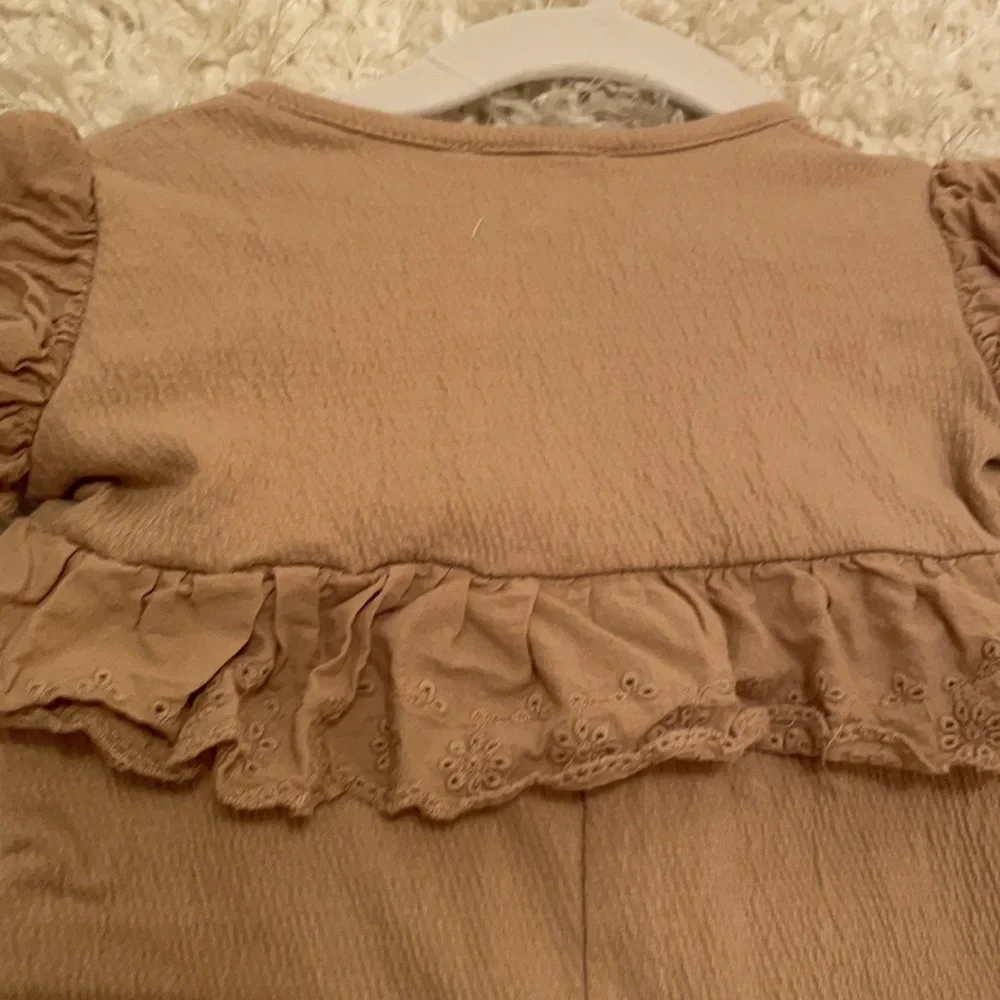 Boho Chic Jessica Simpson Coco Brown Eyelet Romper! Worn one time!